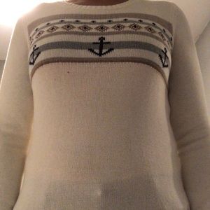 White nautica sweater